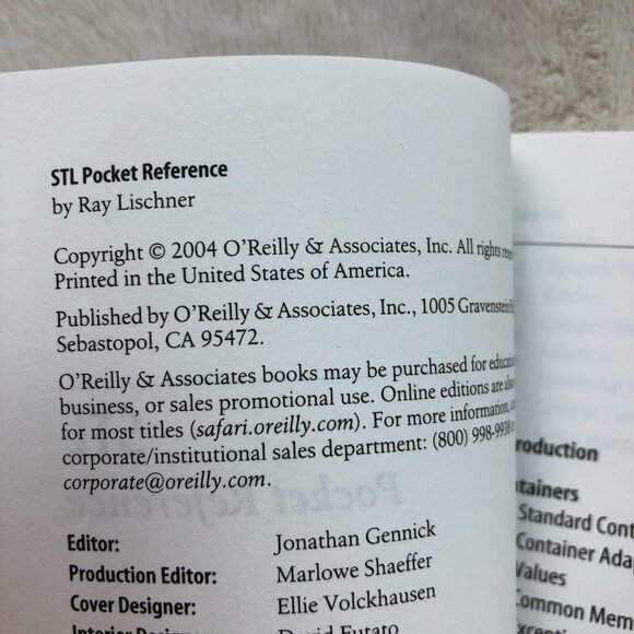 STL Pocket Reference Paperback by Ray Lischner - Picture 4 of 5
